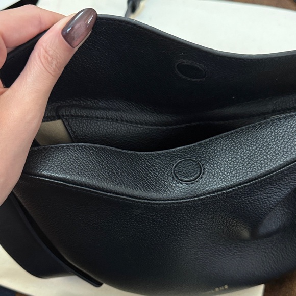 Poléne Tonca Black Leather Bag - Picture 5 of 7